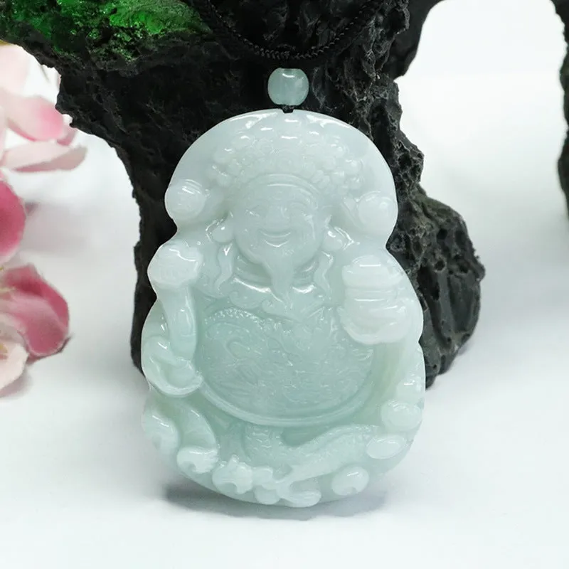 Jade Pendant God of Wealth from the Fortune's Favor Collection