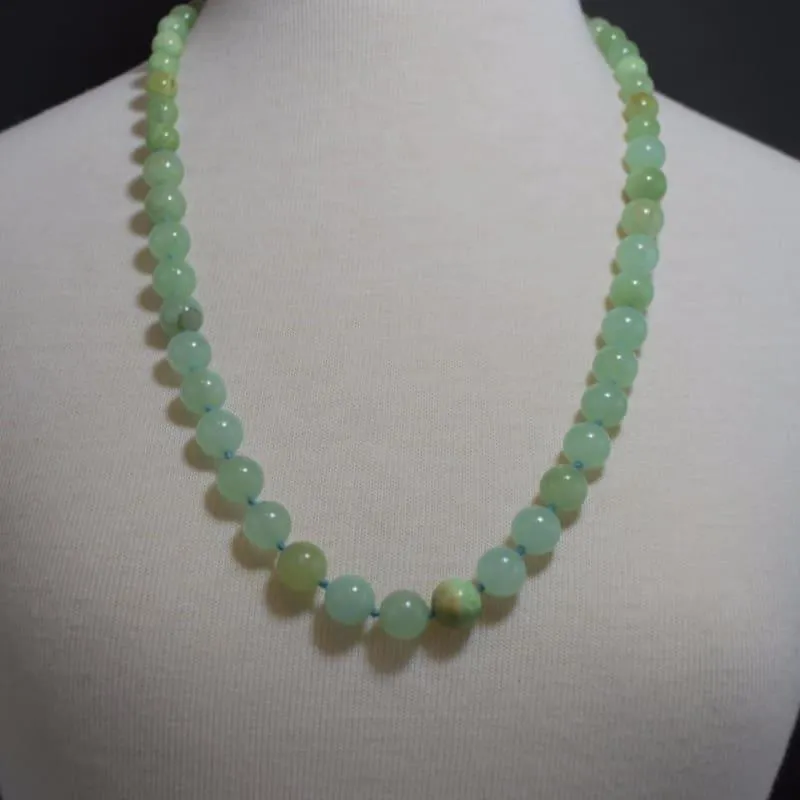 Jungle Green Genuine Jade Stone Necklace