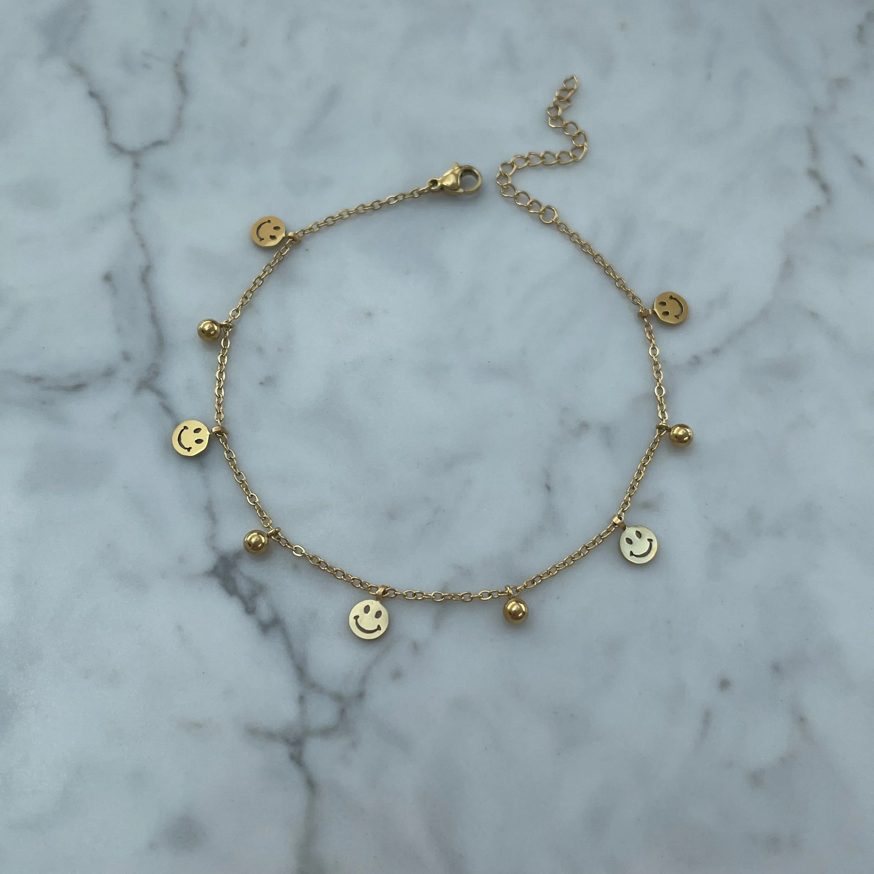 Kelly Smiley Anklet