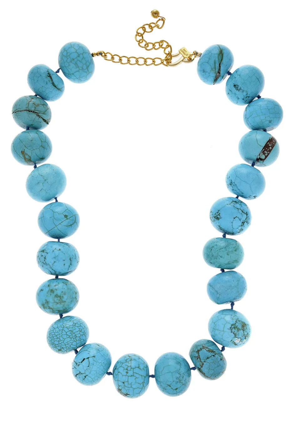 KENNETH JAY LANE ARIA Turquoise Stones Necklace