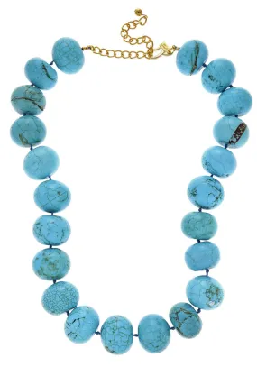 KENNETH JAY LANE ARIA Turquoise Stones Necklace