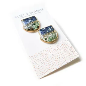 Kiara Gemstone and Resin Earrings