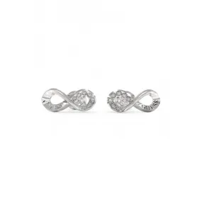 Ladies Endless Dream Silver Crystal Earrings UBE03262RH