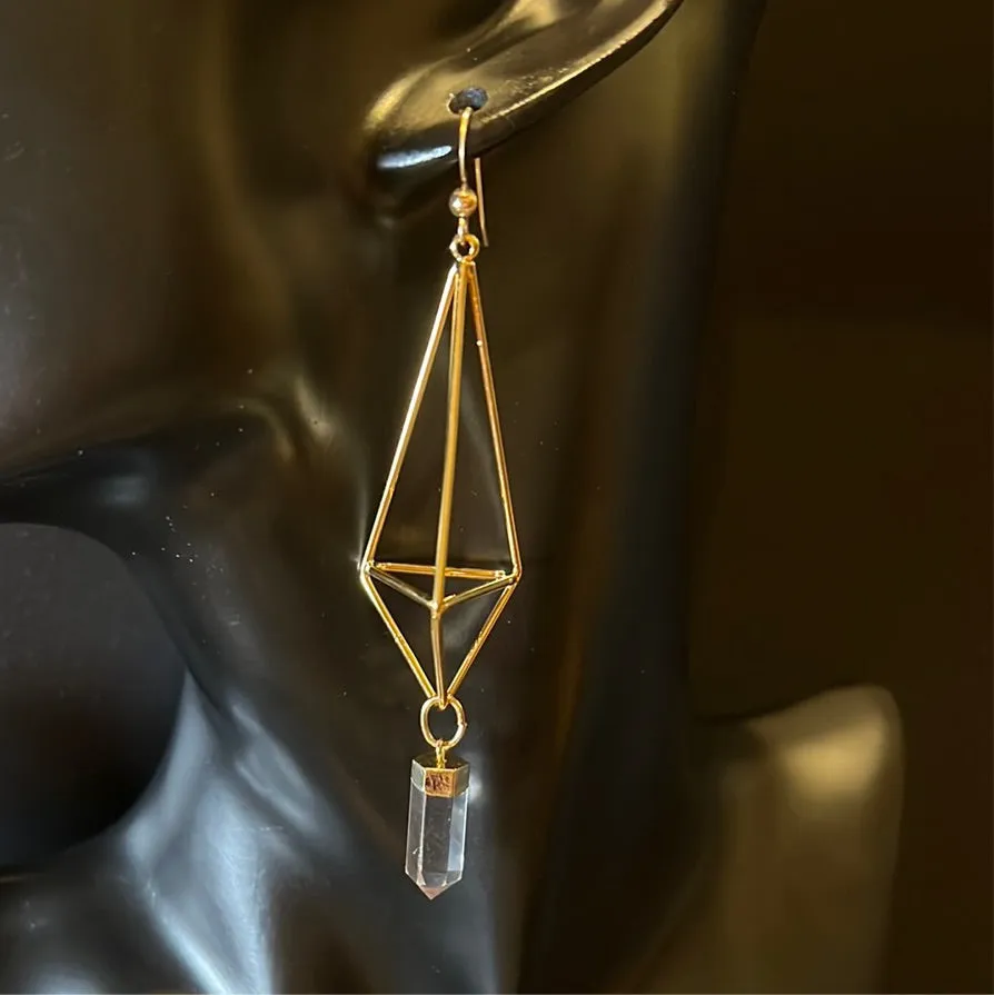 Lakshmi Icosahedron Earrings