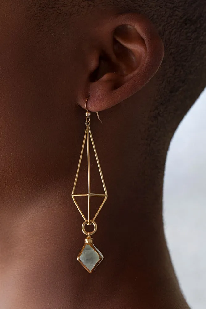 Lakshmi Icosahedron Earrings