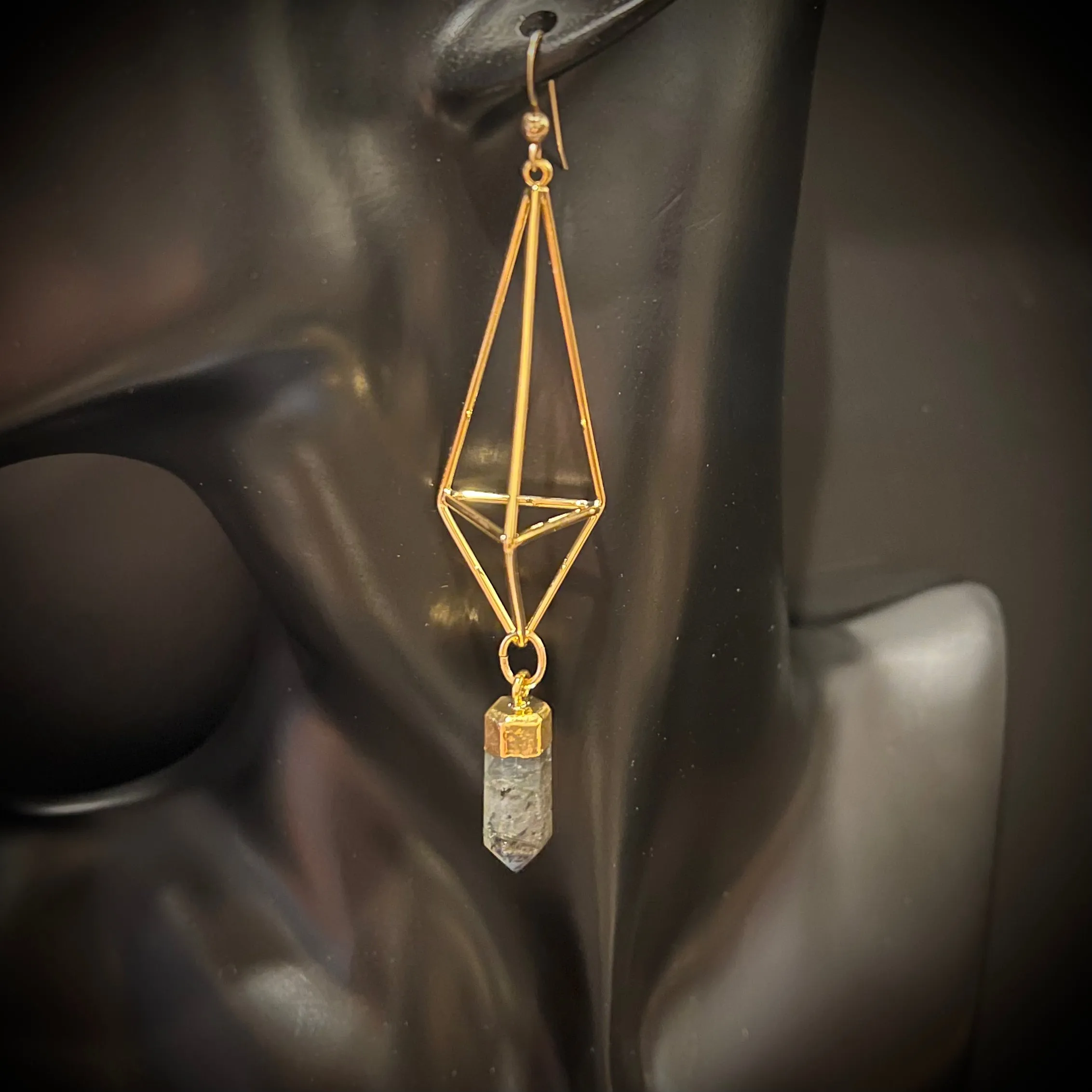 Lakshmi Icosahedron Earrings