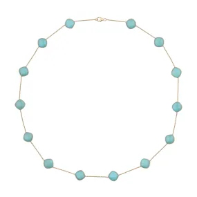 Lani Turquoise Necklace, 18k Gold