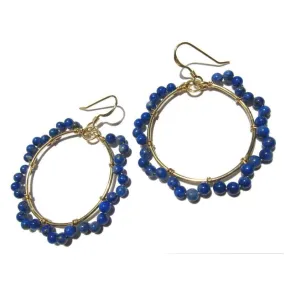 Lapis Lazuli Earrings with Gold Filled Earwires