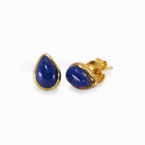 Lapis Lazuli Stud Earrings