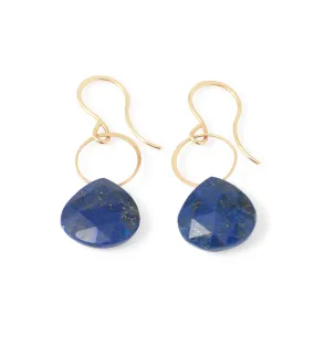 Lapis Single Drop Earrings