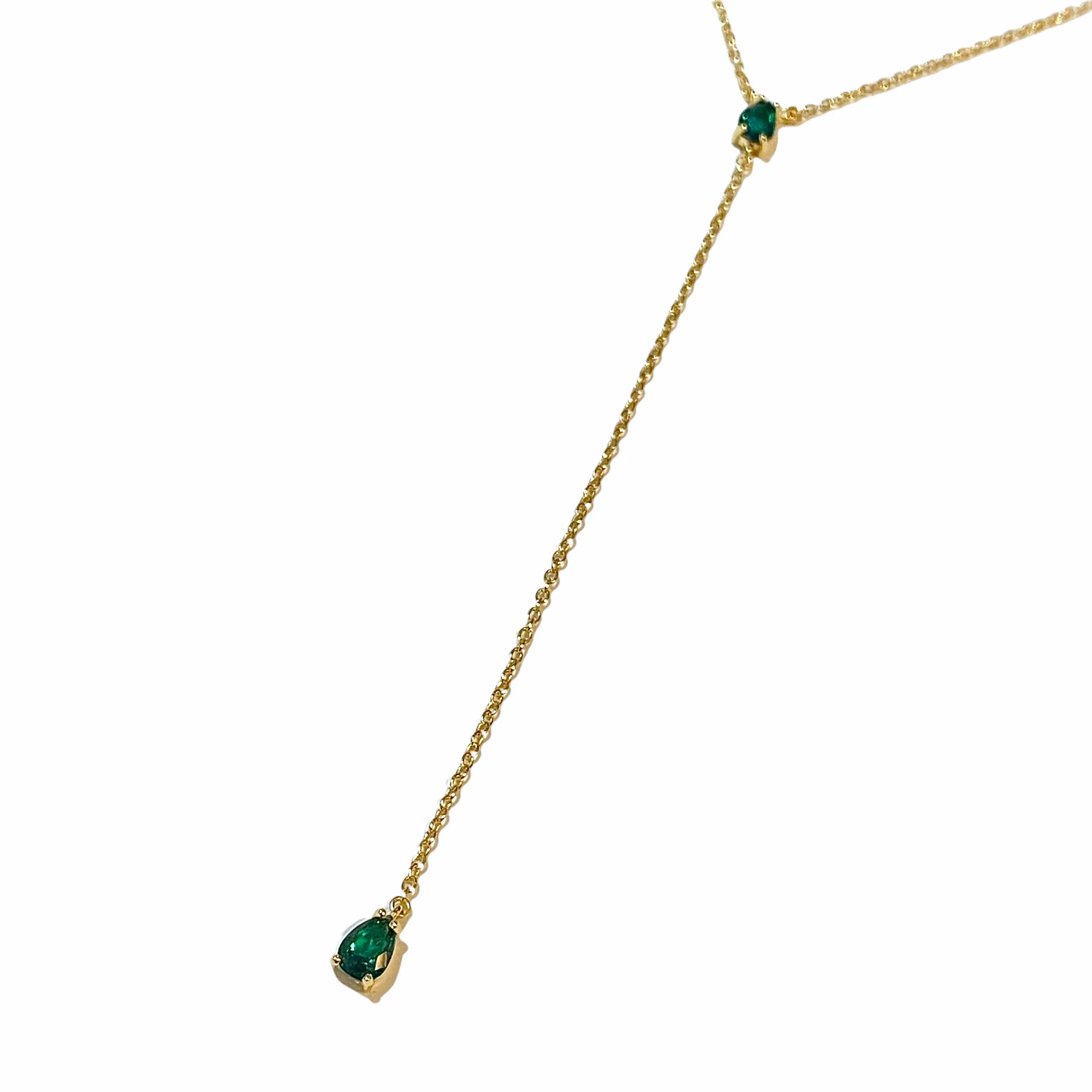 Laura Teardrop Lariat Necklace