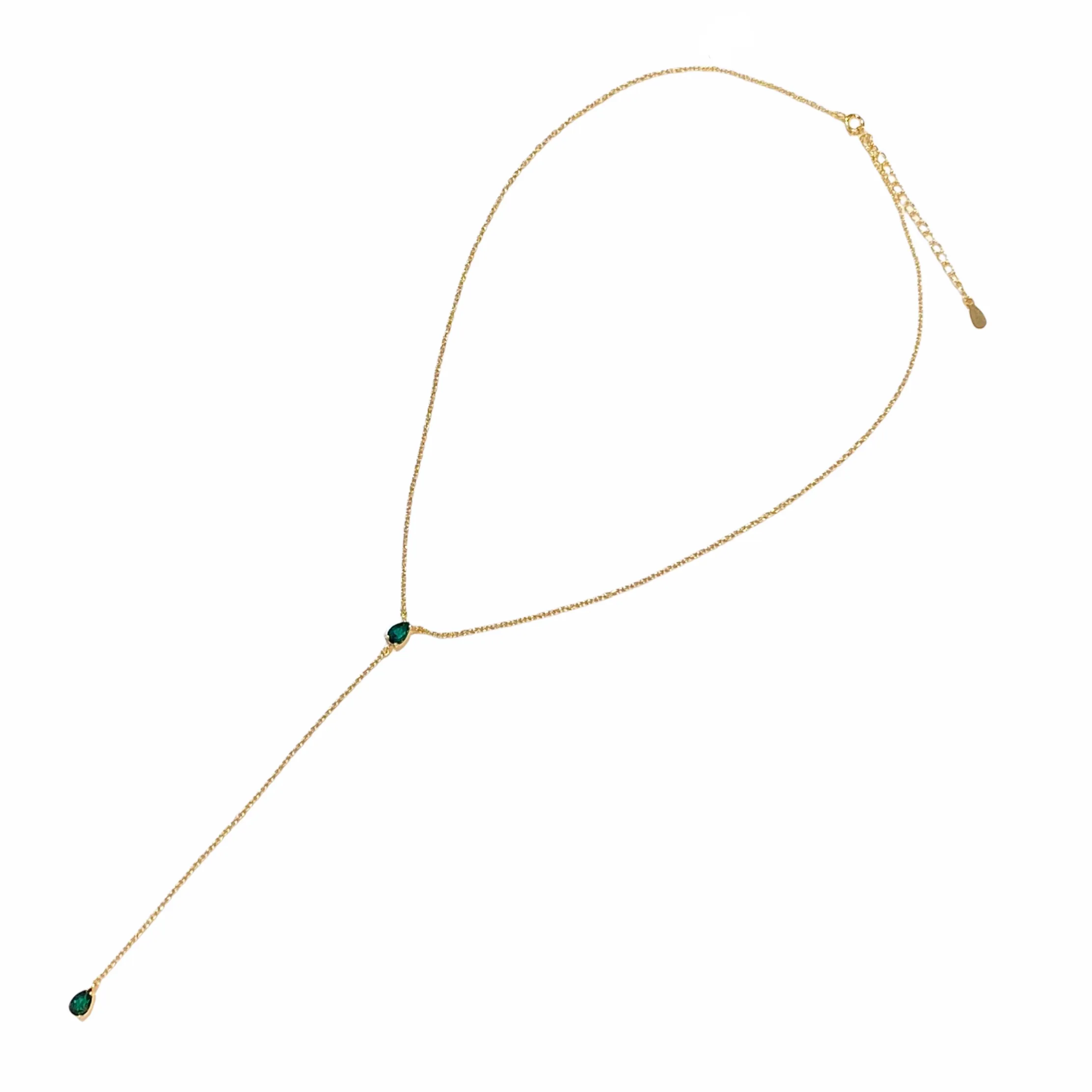 Laura Teardrop Lariat Necklace