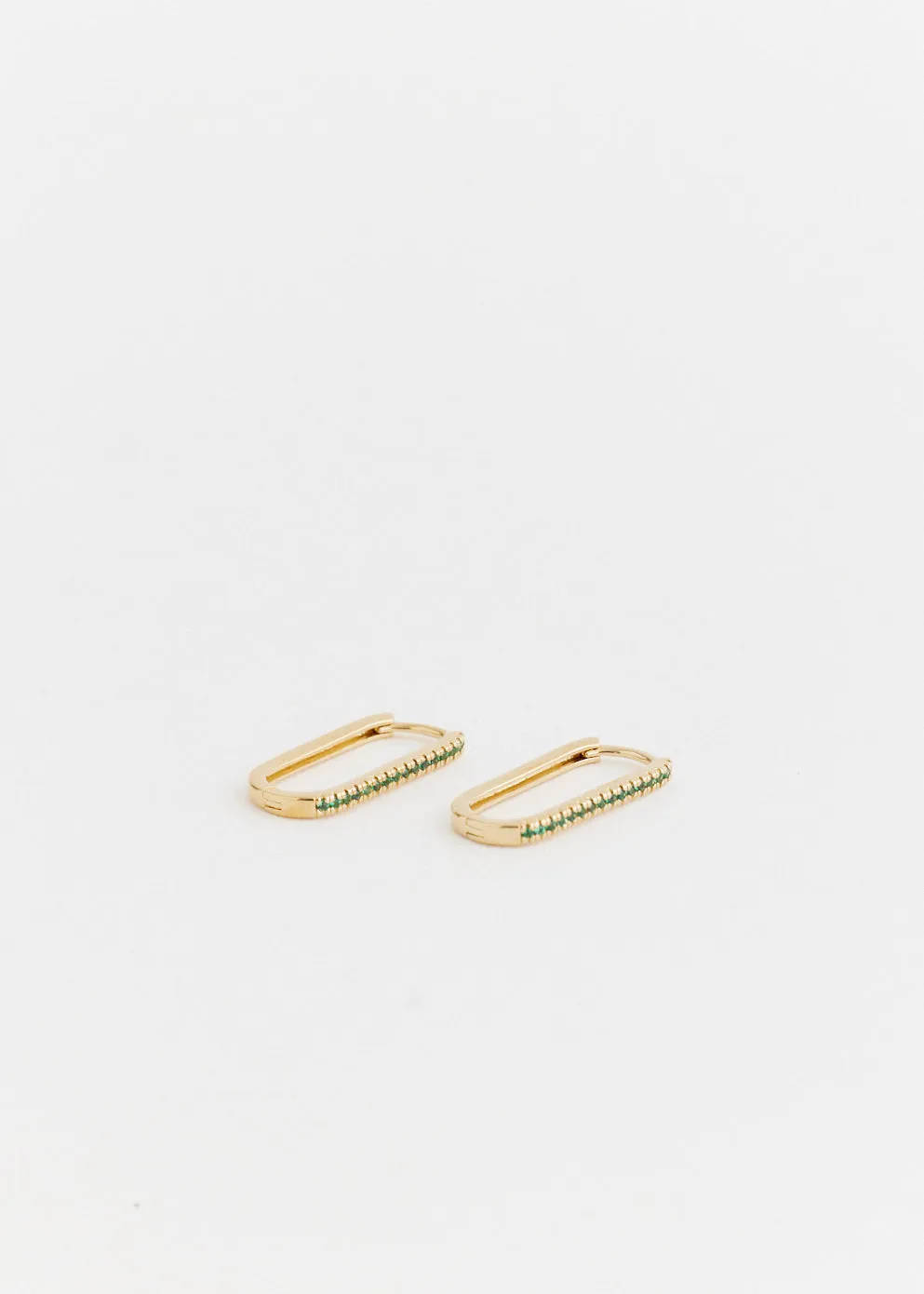 Long Oval Hoop Earrings