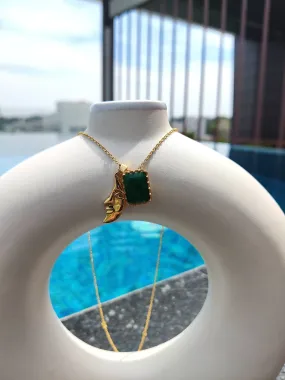 Lunar Emerald Necklace