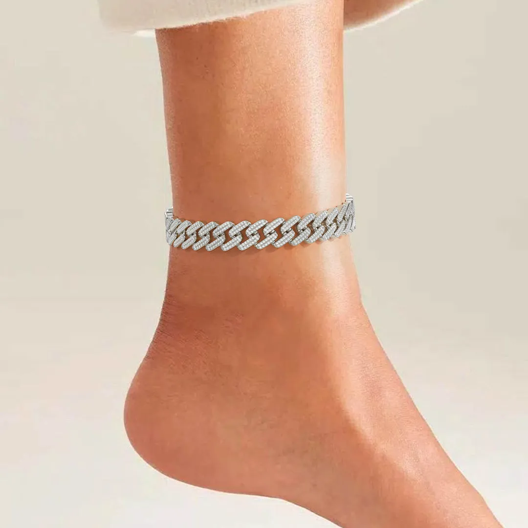 Lustrous Cuban Anklet