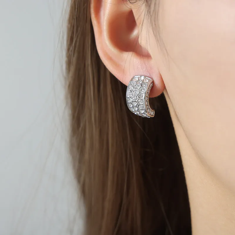 Luxurious Geometric Zircon Earrings for Women