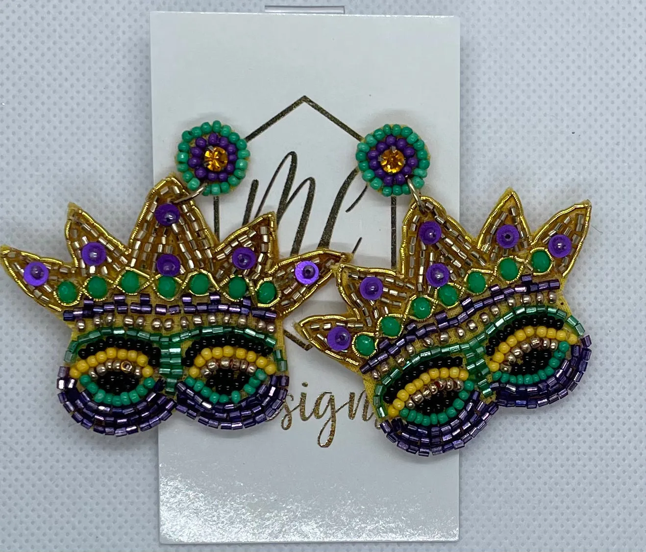 Mardi Gras Earrings