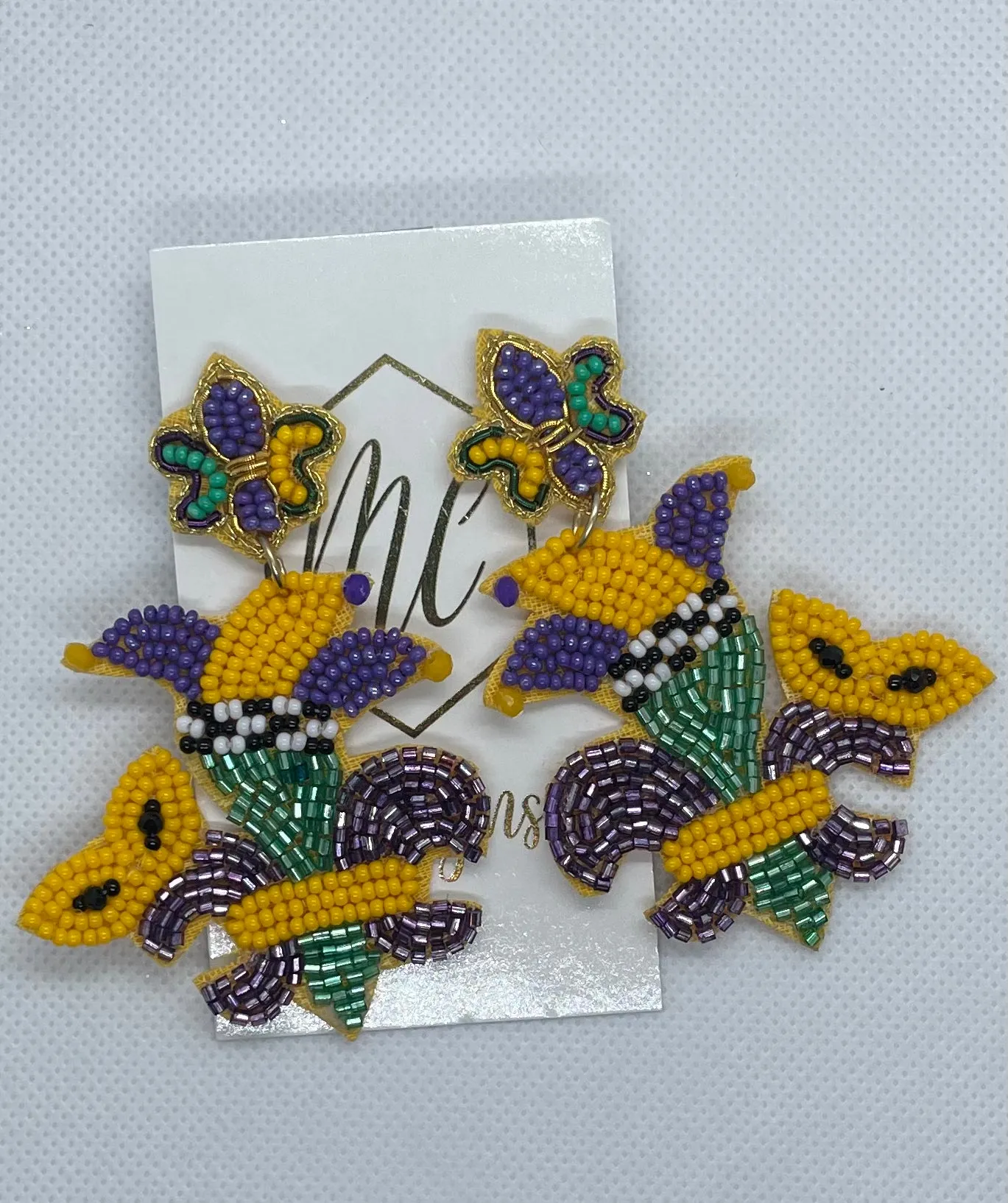 Mardi Gras Earrings