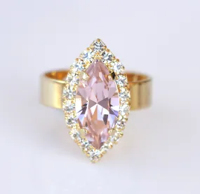 Marquise Morganite Ring