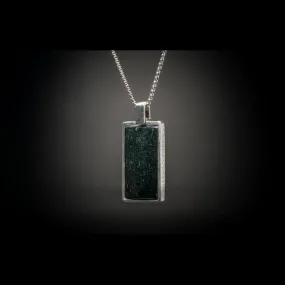 Men's Black Jade Shift Necklace - P44 BLK J