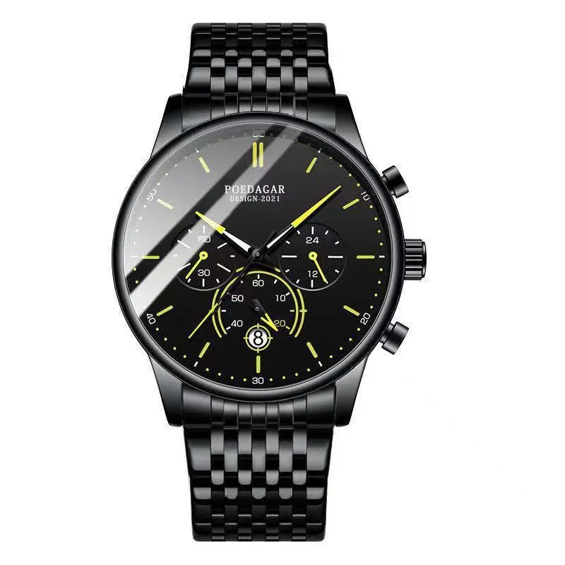 Men's Fashion Multifunctional Waterproof Quartz Watch