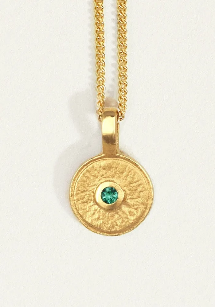 Mina Necklace Emerald Gold