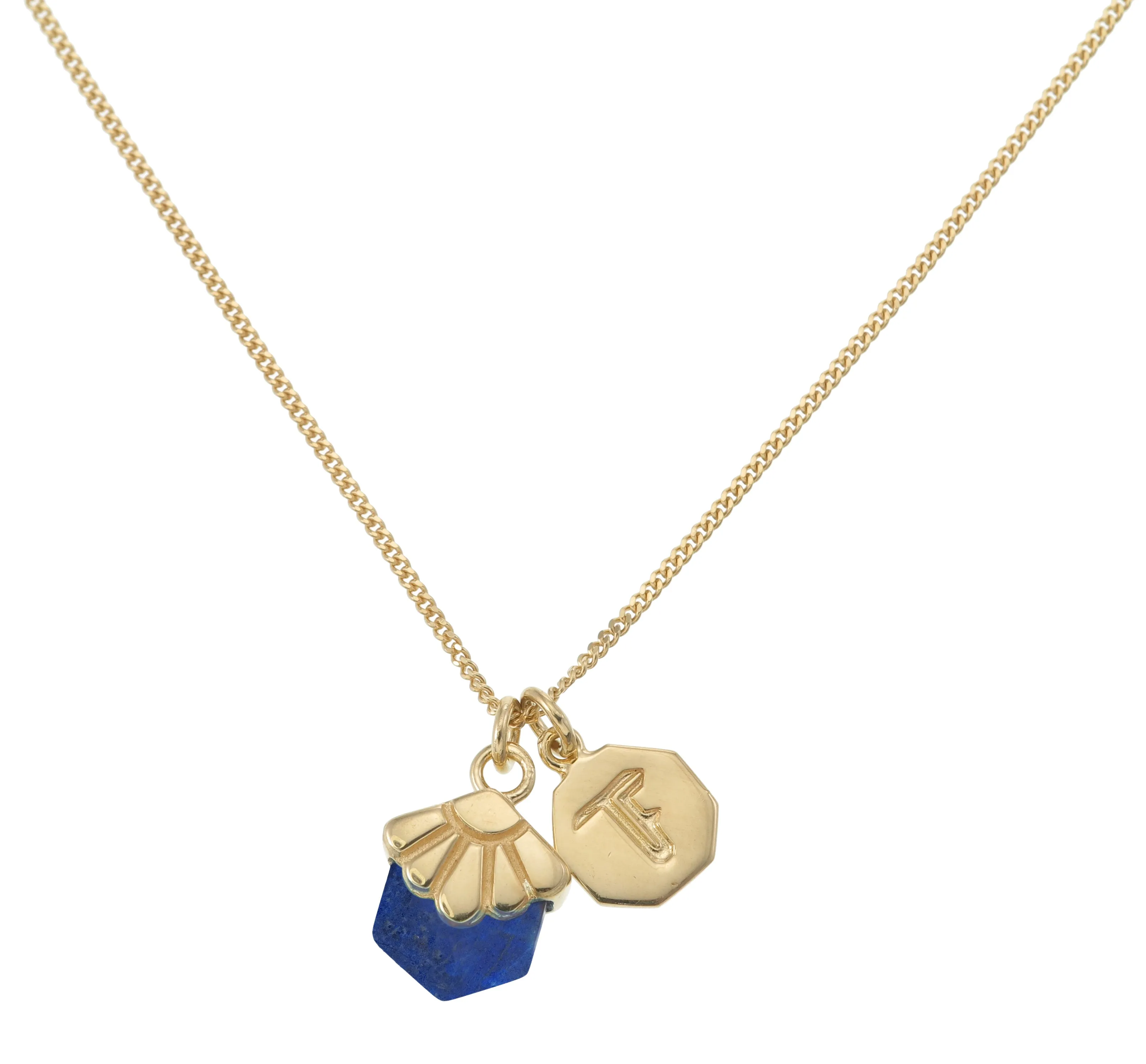 MINI DECO DAISY - NECKLACE - LAPIS LAZULI - GOLD