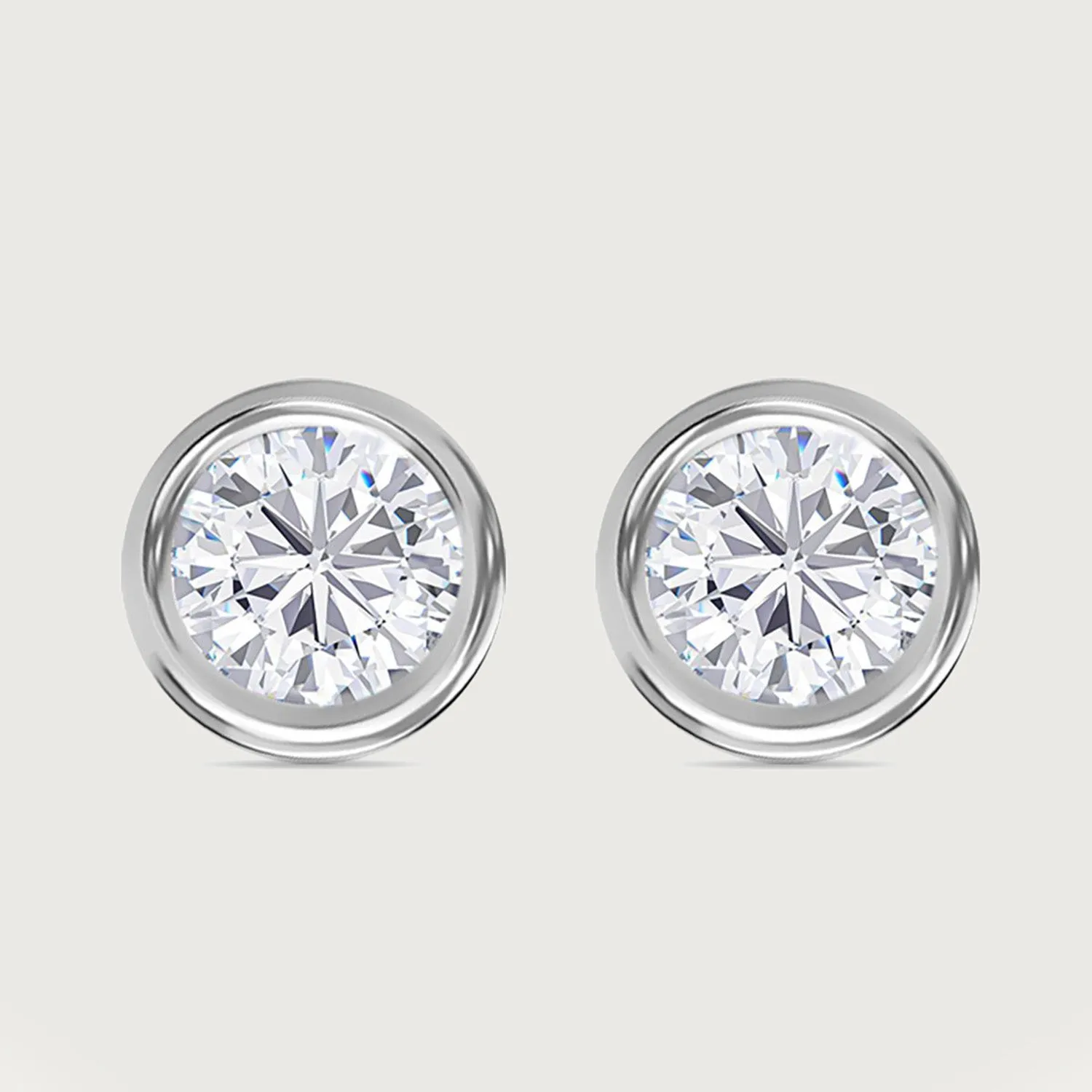 Moissanite Solitaire Sleep Earrings