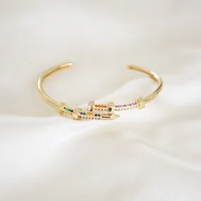 Multi-Colored Gleam Bangle