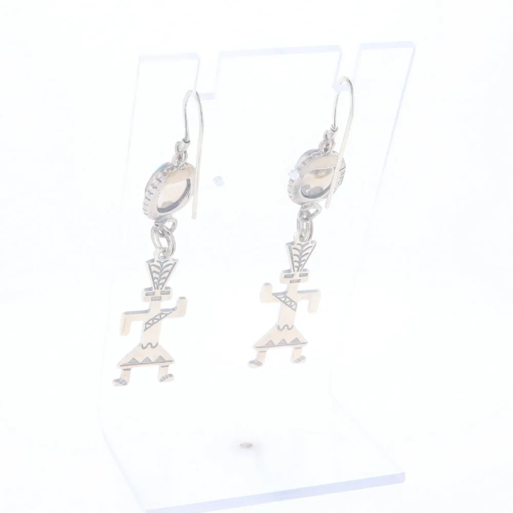 Multi-Stone Native Dancing Man Dangle Earrings