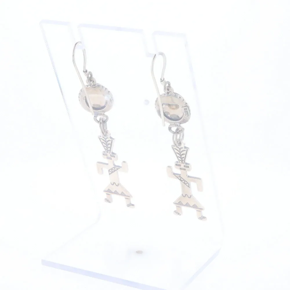 Multi-Stone Native Dancing Man Dangle Earrings