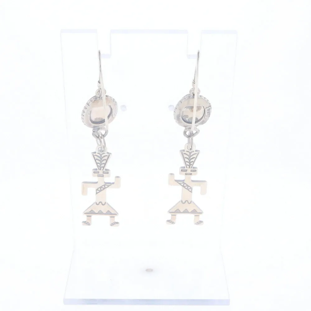 Multi-Stone Native Dancing Man Dangle Earrings