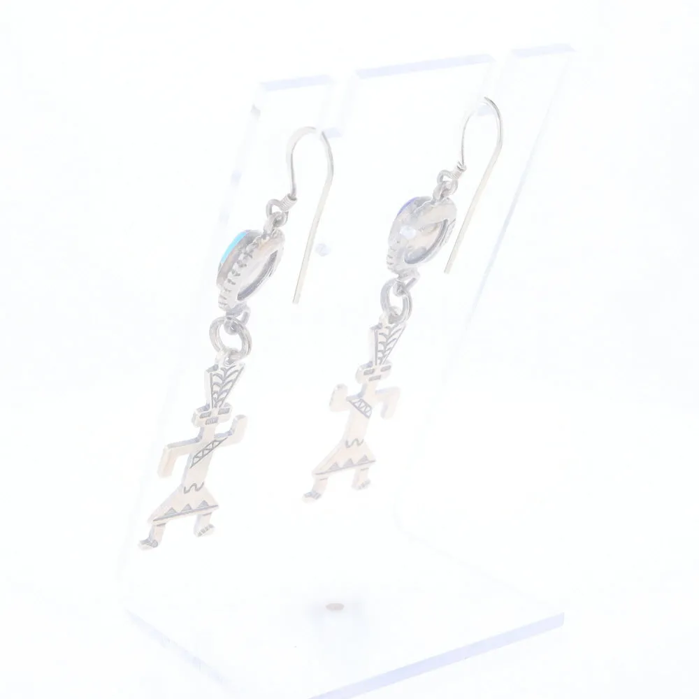 Multi-Stone Native Dancing Man Dangle Earrings