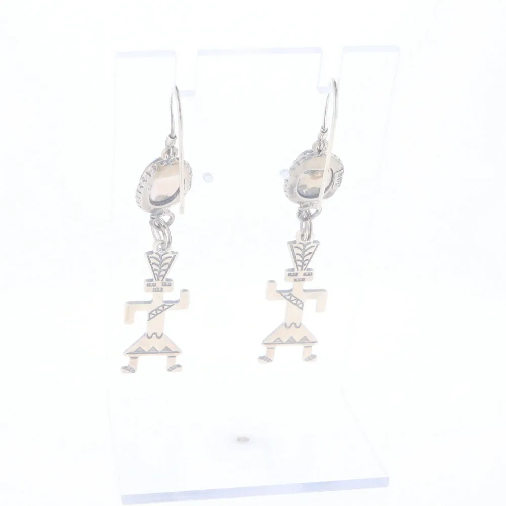 Multi-Stone Native Dancing Man Dangle Earrings