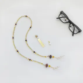 Multi-style Yellow Crystal Lariat Necklace Set