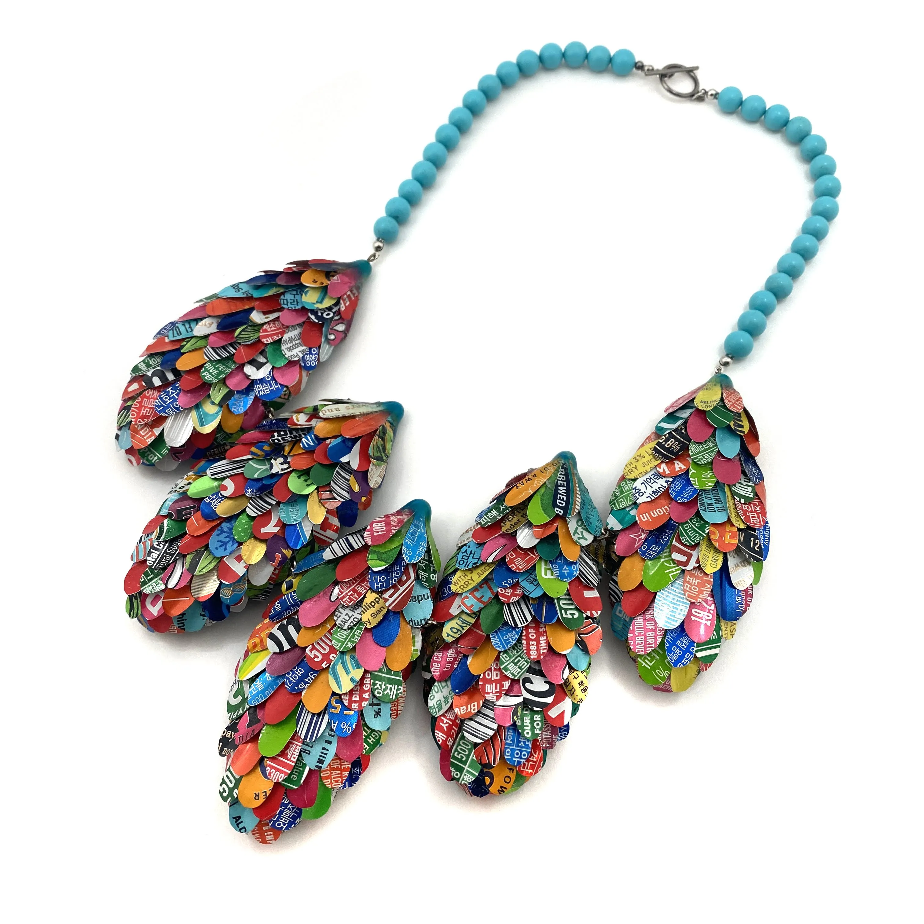 Multicolor Round Petal Necklace