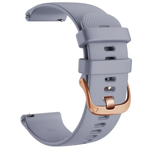 MVMT Chrono 40mm, Element & Powerlane compatible Silicone Watch Straps with Rose Gold Buckles