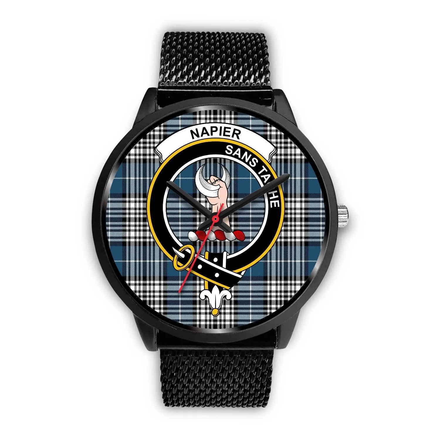 Napier Modern Clan Badge Tartan Black Watch