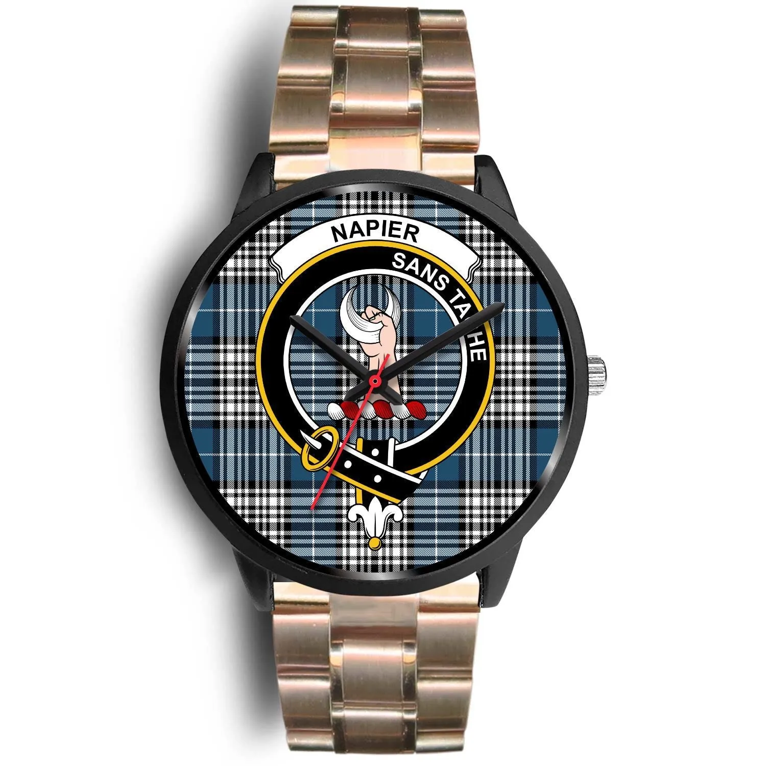 Napier Modern Clan Badge Tartan Black Watch