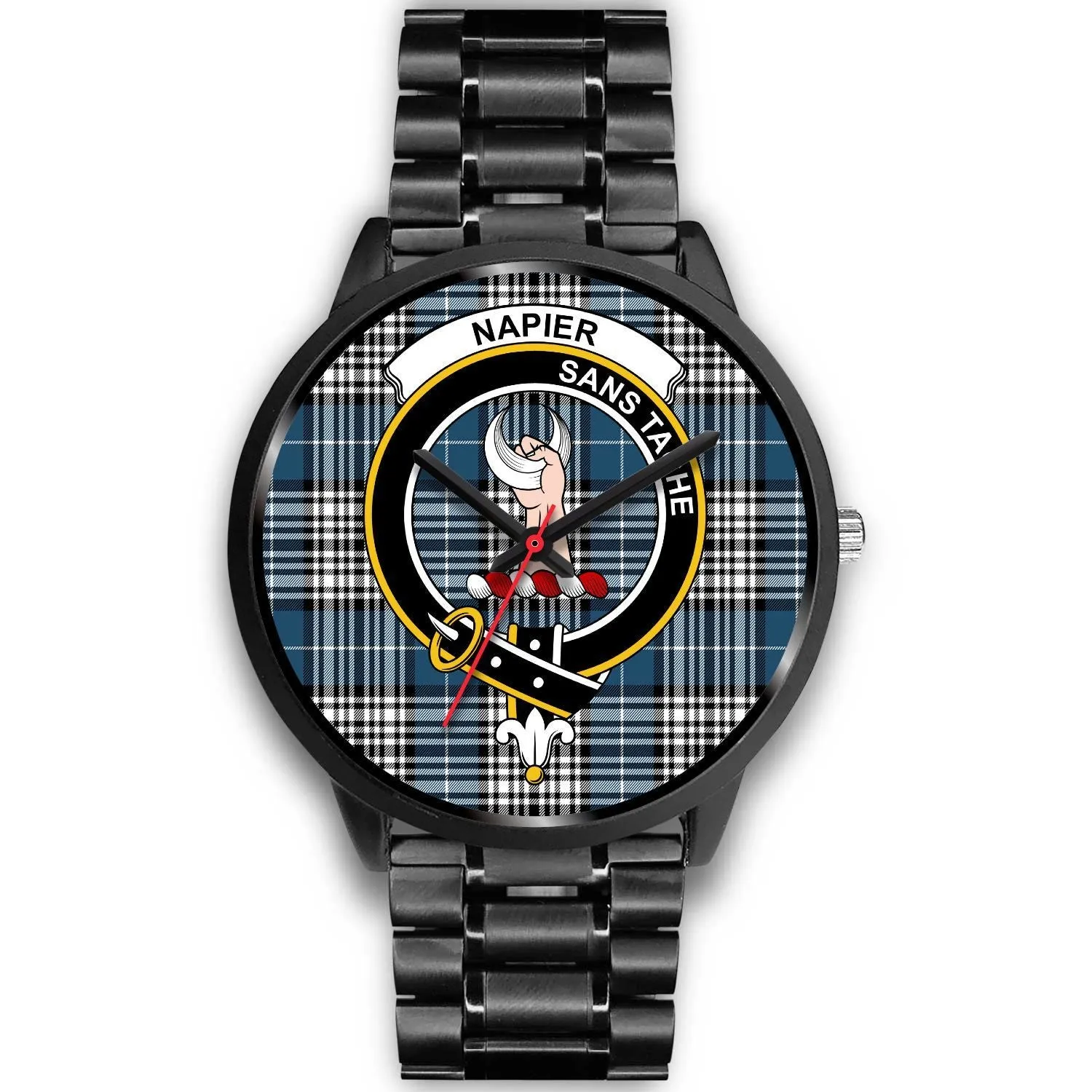 Napier Modern Clan Badge Tartan Black Watch