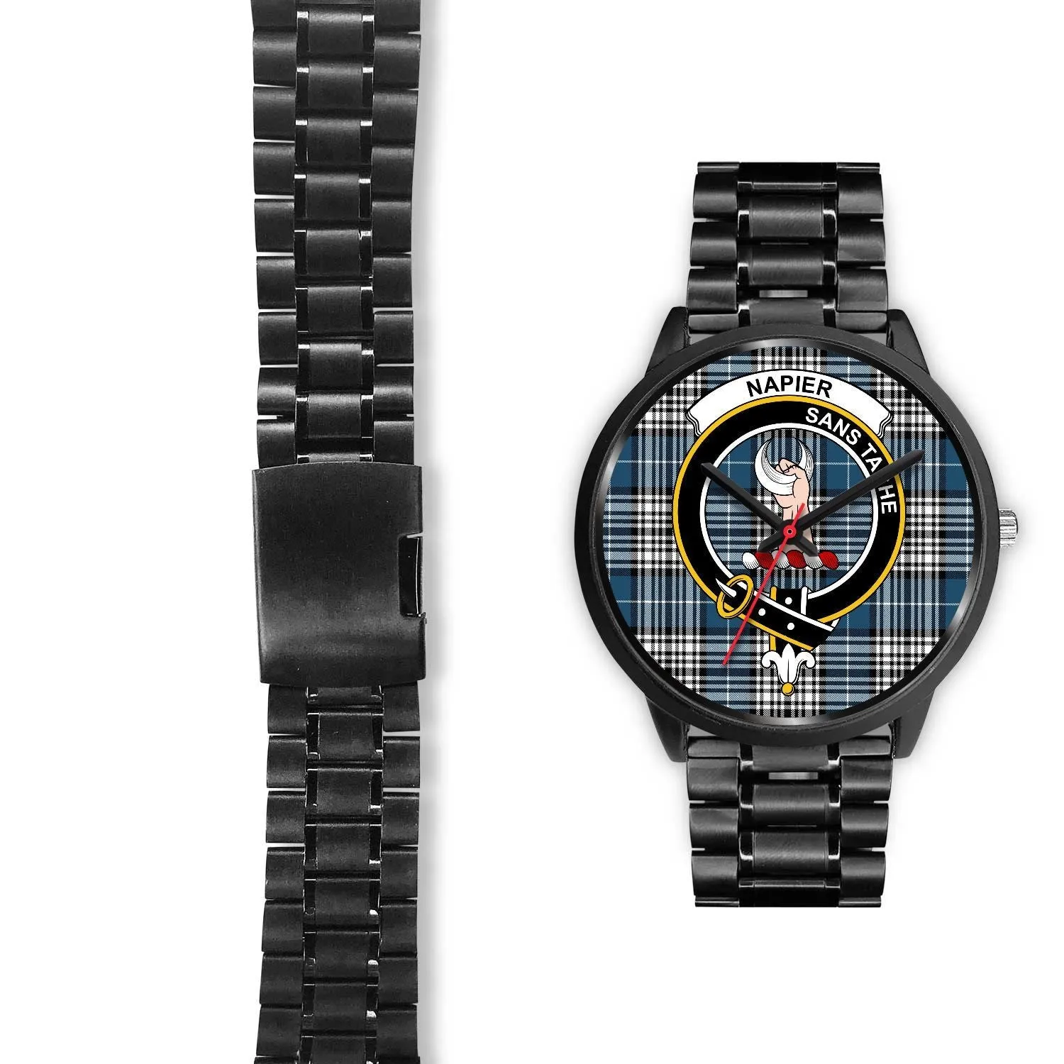 Napier Modern Clan Badge Tartan Black Watch