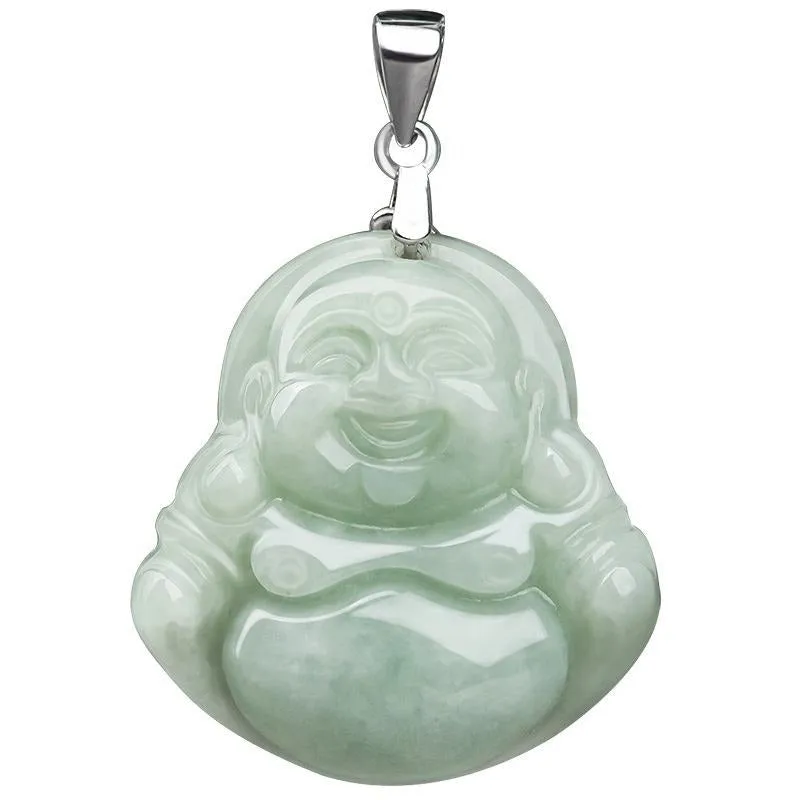 Natural Jade Buddha Pendant