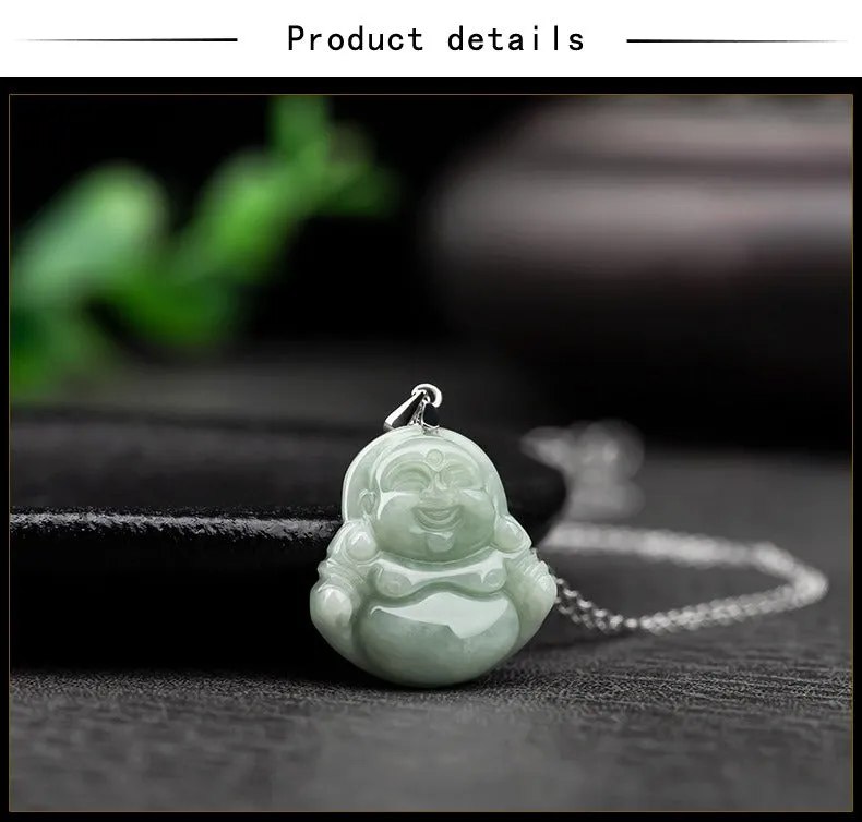 Natural Jade Buddha Pendant