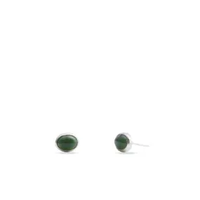 Nephrite Jade Stud Earrings