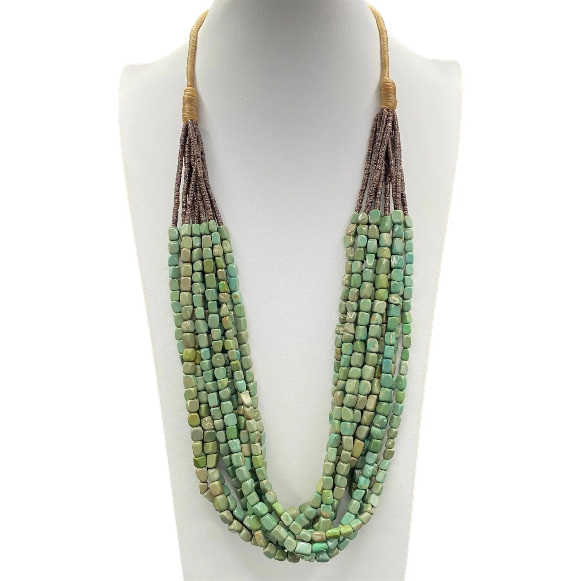 Nevada Green Turquoise Necklace Ten Strand