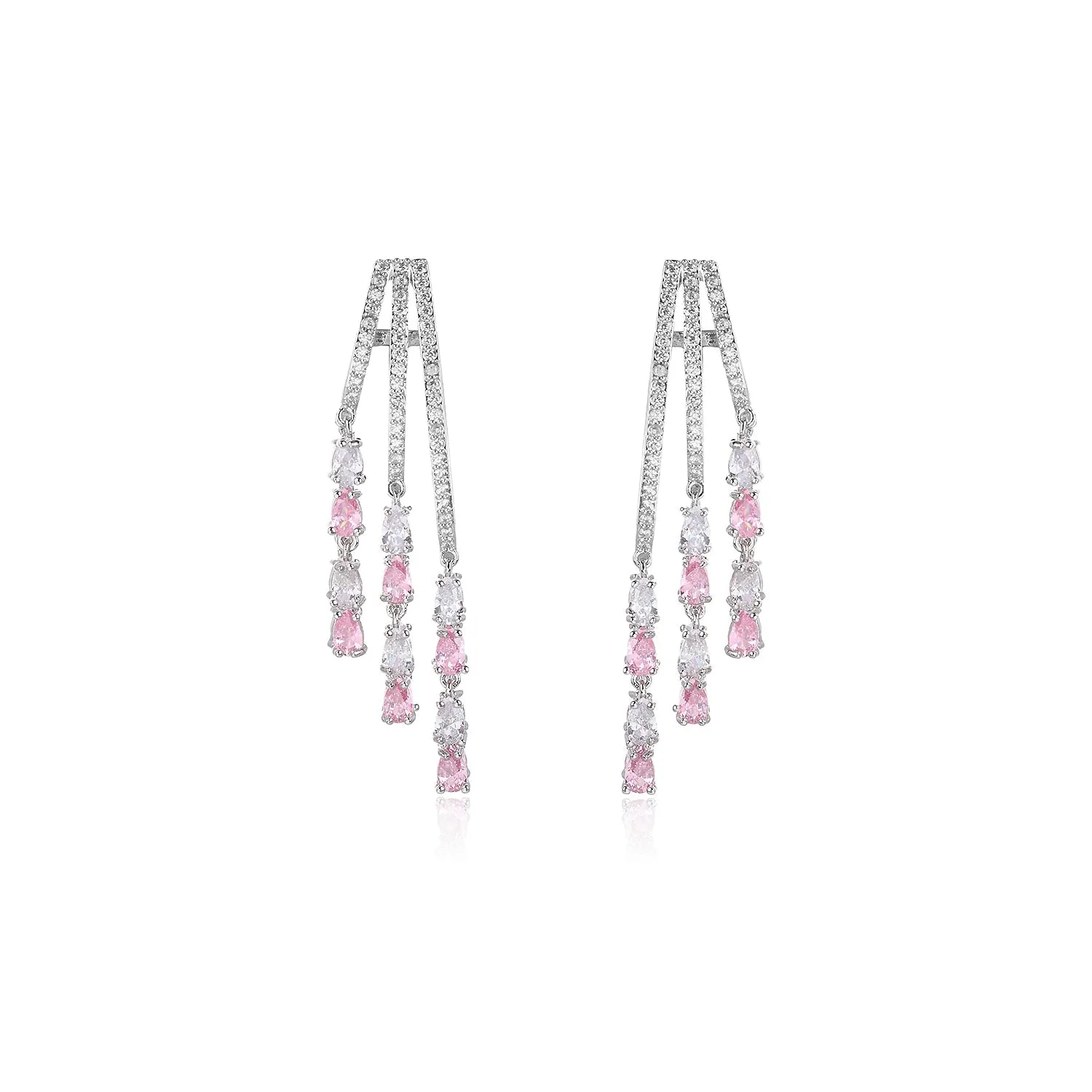 New Cubic Zircon Dangle Earring for Women,Crystals Girls Party,Water Drop Dangler Jewelry CE11903