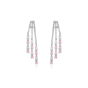 New Cubic Zircon Dangle Earring for Women,Crystals Girls Party,Water Drop Dangler Jewelry CE11903