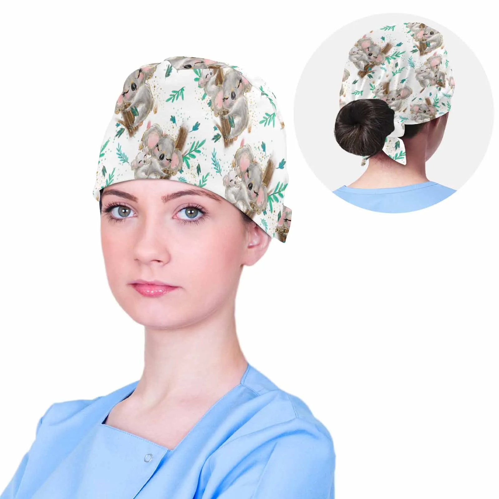 Nurse Scrub Cap Australian Koalas  Scrub Cap