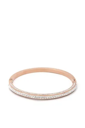 Pave Rhinestone Stainless Steel Bangle