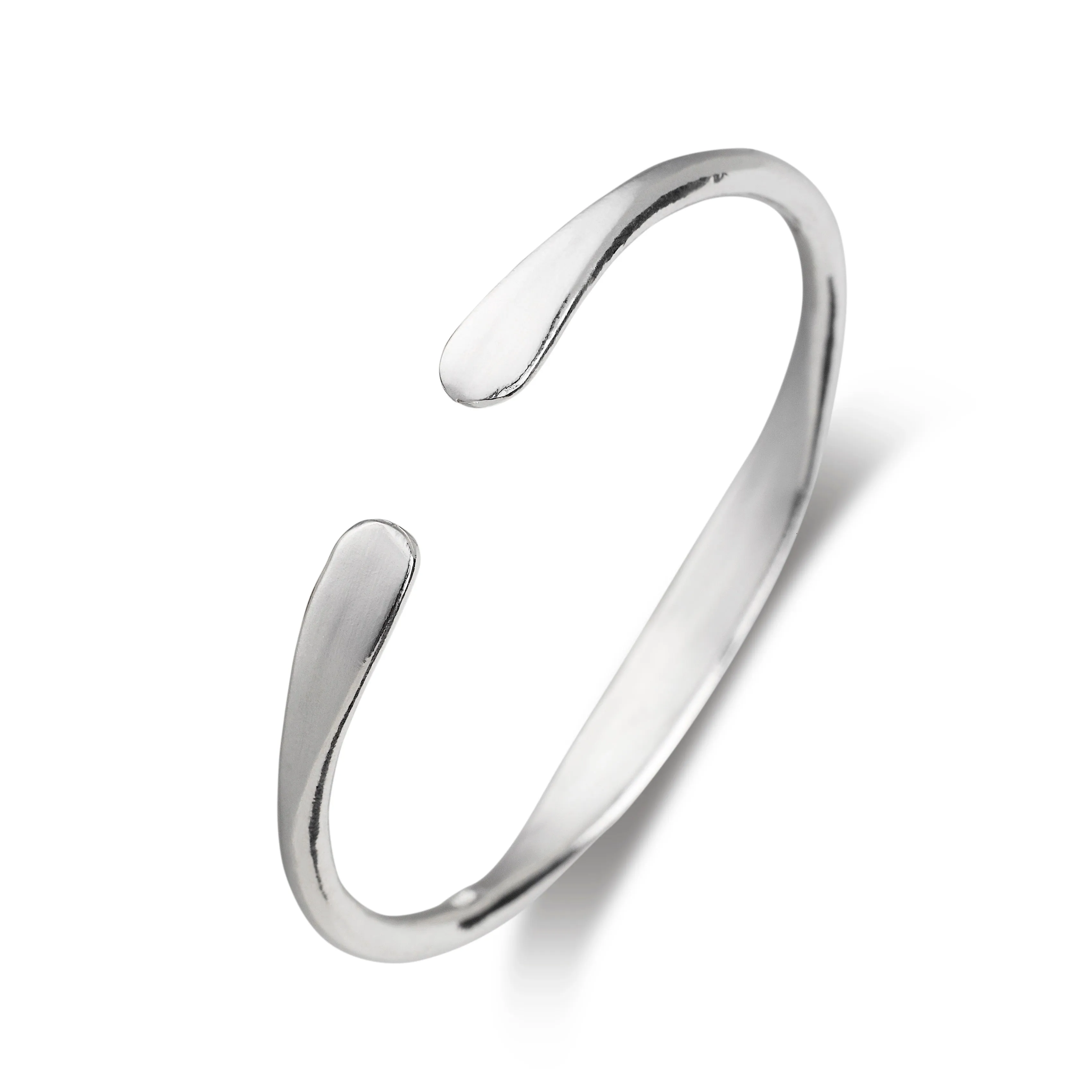 Personalized .925 Sterling Silver Thick Bangle Bracelet